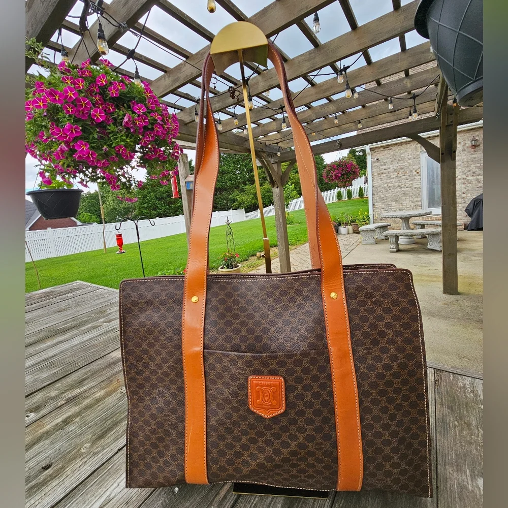 CelineTote Bag Macadam Brown